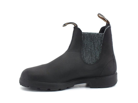 BLUNDSTONE Stivaletto Polacco Elastici Black Silver Glitter 2032 - Sandrini Calzature e Abbigliamento