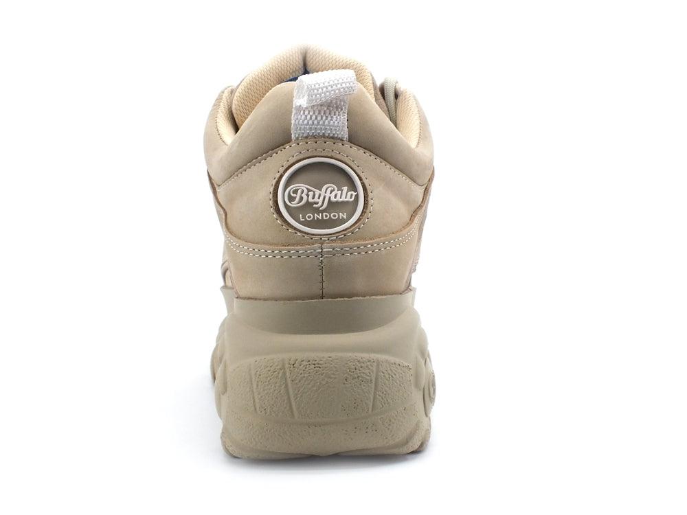 BUFFALO Sneaker Platform Cream Nubuk 1339-14 - Sandrini Calzature e Abbigliamento