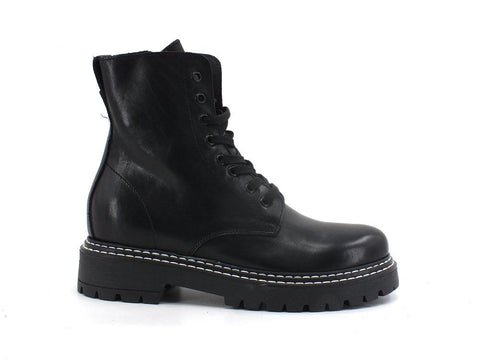 CAFENOIR Anfibio Pelle Lacci Nero FM1010 - Sandrini Calzature e Abbigliamento