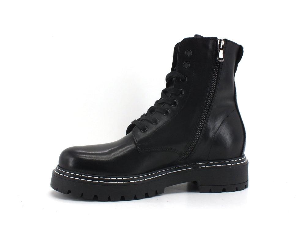 CAFENOIR Anfibio Pelle Lacci Nero FM1010 - Sandrini Calzature e Abbigliamento