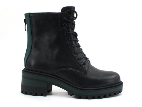 CAFENOIR Anfibio Stivaletto Tacco Nero Verde FGF134 - Sandrini Calzature e Abbigliamento