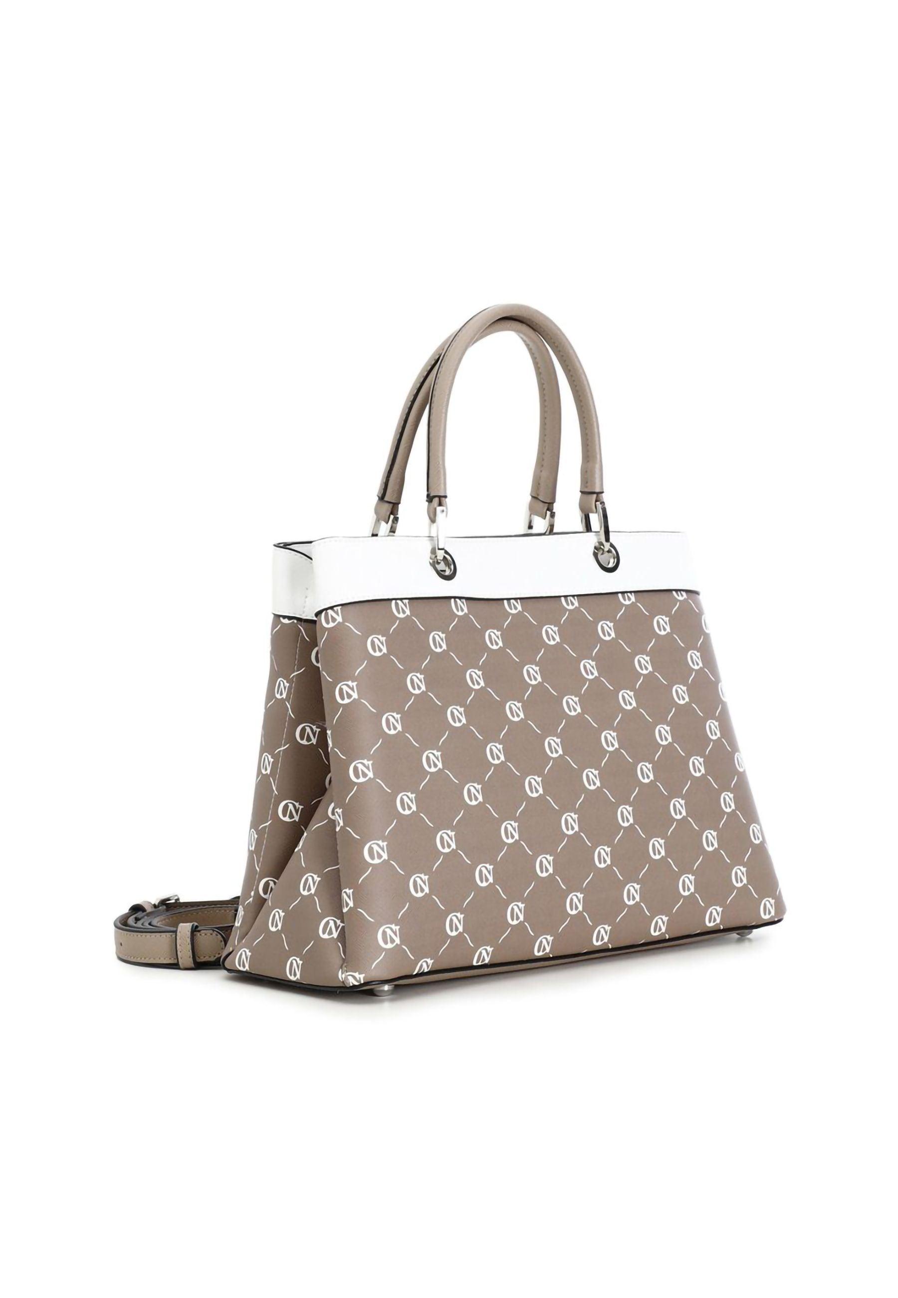 CAFENOIR Borsa Hand Bag Borsa Taupe Bianco YD0403 - Sandrini Calzature e Abbigliamento