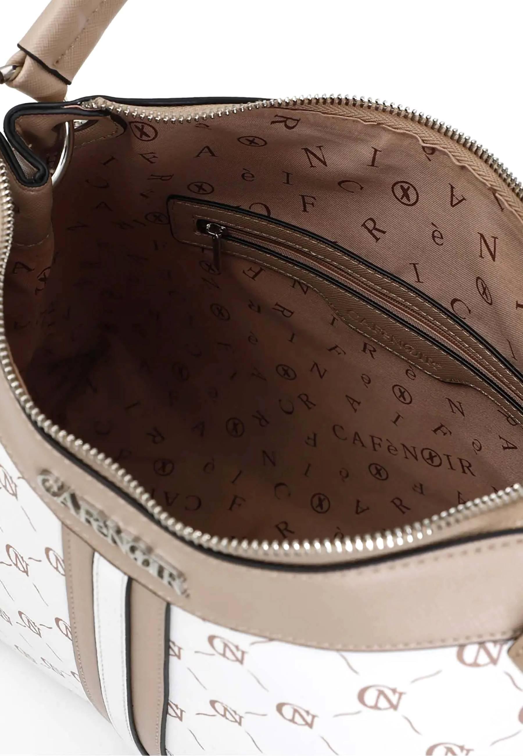 CAFENOIR Borsa Hobo Bianco Cipria YD0401 - Sandrini Calzature e Abbigliamento