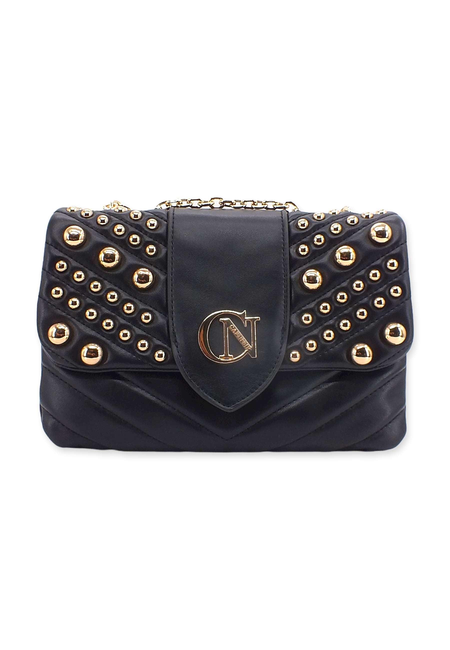 CAFENOIR Borsa Tracolla Borchie Nero ZG0302 - Sandrini Calzature e Abbigliamento