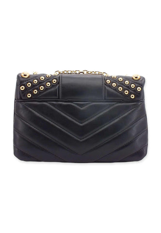 CAFENOIR Borsa Tracolla Borchie Nero ZG0302 - Sandrini Calzature e Abbigliamento