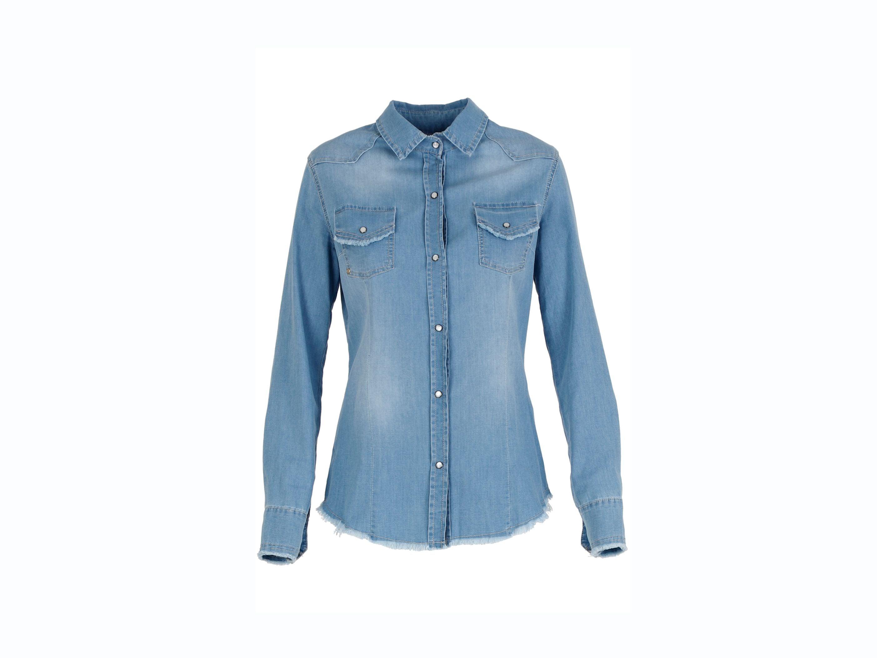 CAFENOIR Camicia Jeans Sfrangiata Bleach JJ6270 - Sandrini Calzature e Abbigliamento