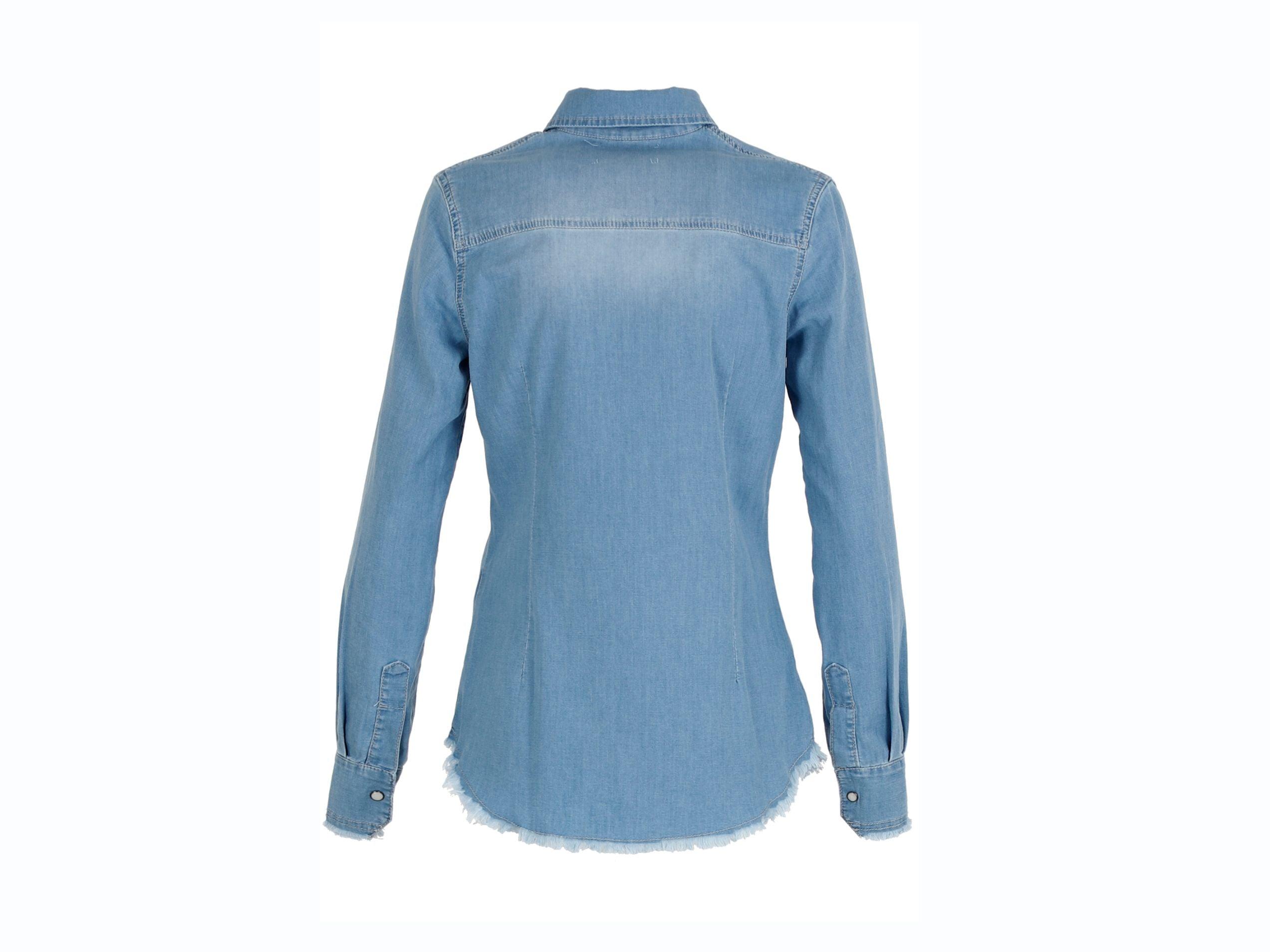 CAFENOIR Camicia Jeans Sfrangiata Bleach JJ6270 - Sandrini Calzature e Abbigliamento
