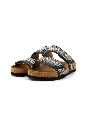 CAFENOIR Ciabatta Donna Multi Nero GD9110 - Sandrini Calzature e Abbigliamento