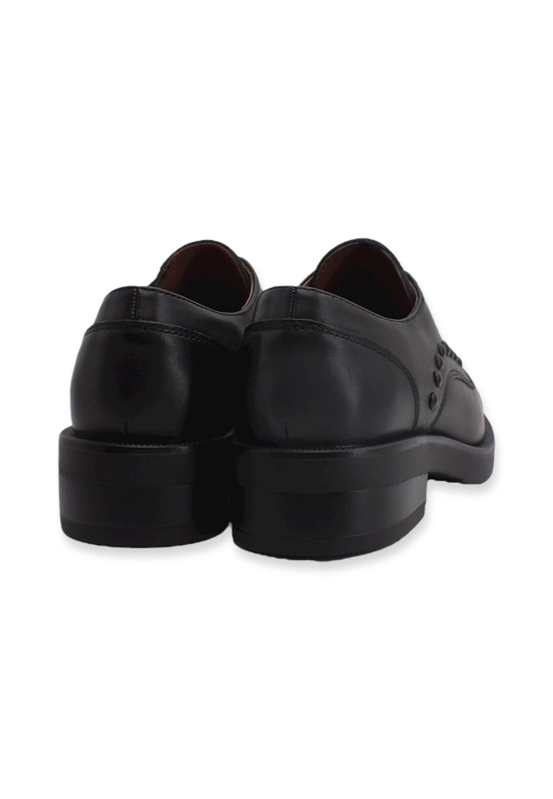 CAFENOIR Derby Slip On Borchiette Donna Nero EA1700 - Sandrini Calzature e Abbigliamento