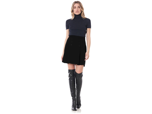 CAFENOIR Gonna College Bottoni Nero JO0007 - Sandrini Calzature e Abbigliamento