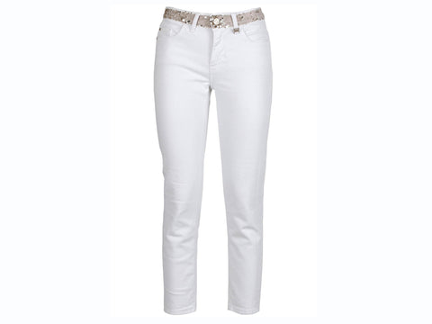 CAFENOIR Jeans Skinny Pailettes Bianco JJ6190 - Sandrini Calzature e Abbigliamento