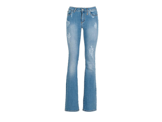 CAFENOIR Jeans Zampa Super Stretch Light Sky Blu JJ0055 - Sandrini Calzature e Abbigliamento