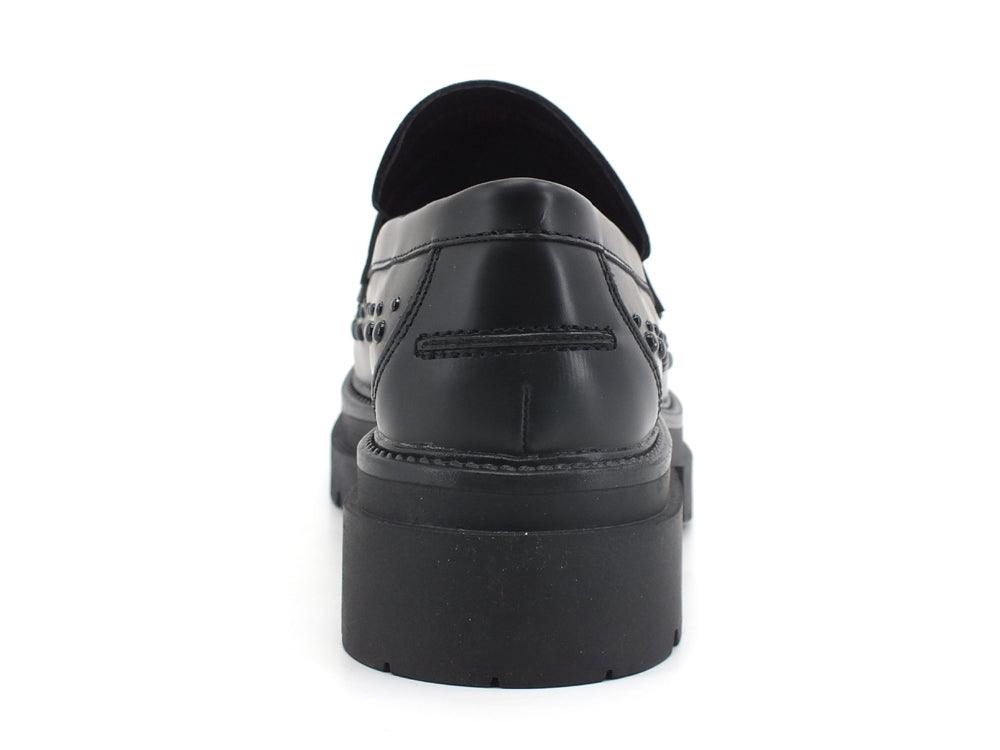 CAFENOIR Mocassino Borchie Carrarmato Nero EC9320 - Sandrini Calzature e Abbigliamento