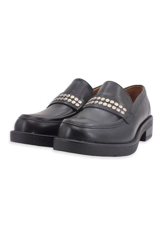 CAFENOIR Mocassino Borchiette Donna Nero EA1702 - Sandrini Calzature e Abbigliamento