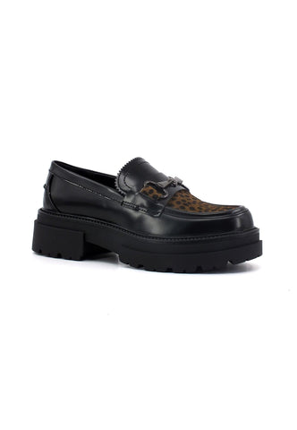 CAFENOIR Mocassino Donna Maculato Nero EC9420 - Sandrini Calzature e Abbigliamento