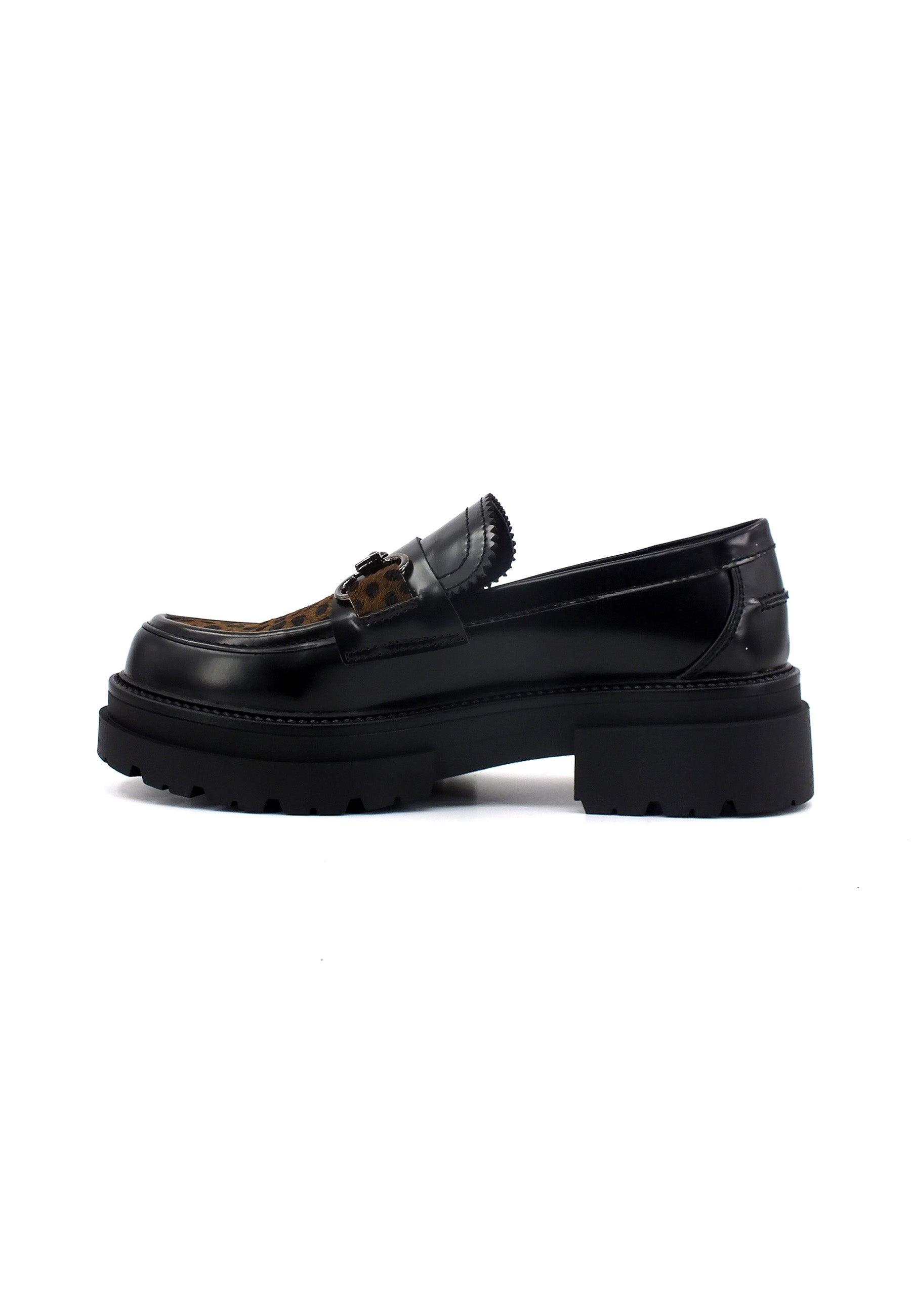 CAFENOIR Mocassino Donna Maculato Nero EC9420 - Sandrini Calzature e Abbigliamento