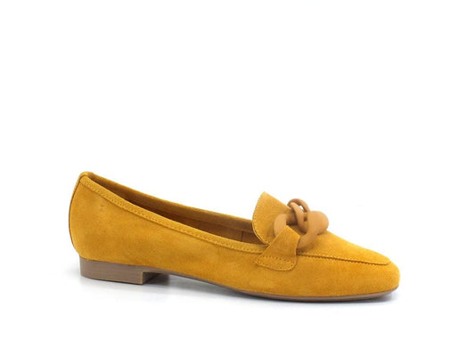 CAFENOIR Mocassino Suede Catena Giallo EG6000 - Sandrini Calzature e Abbigliamento