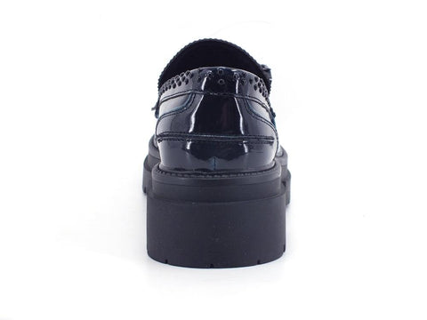 CAFENOIR Mocassino Vernice Frange Blu EC9210 - Sandrini Calzature e Abbigliamento