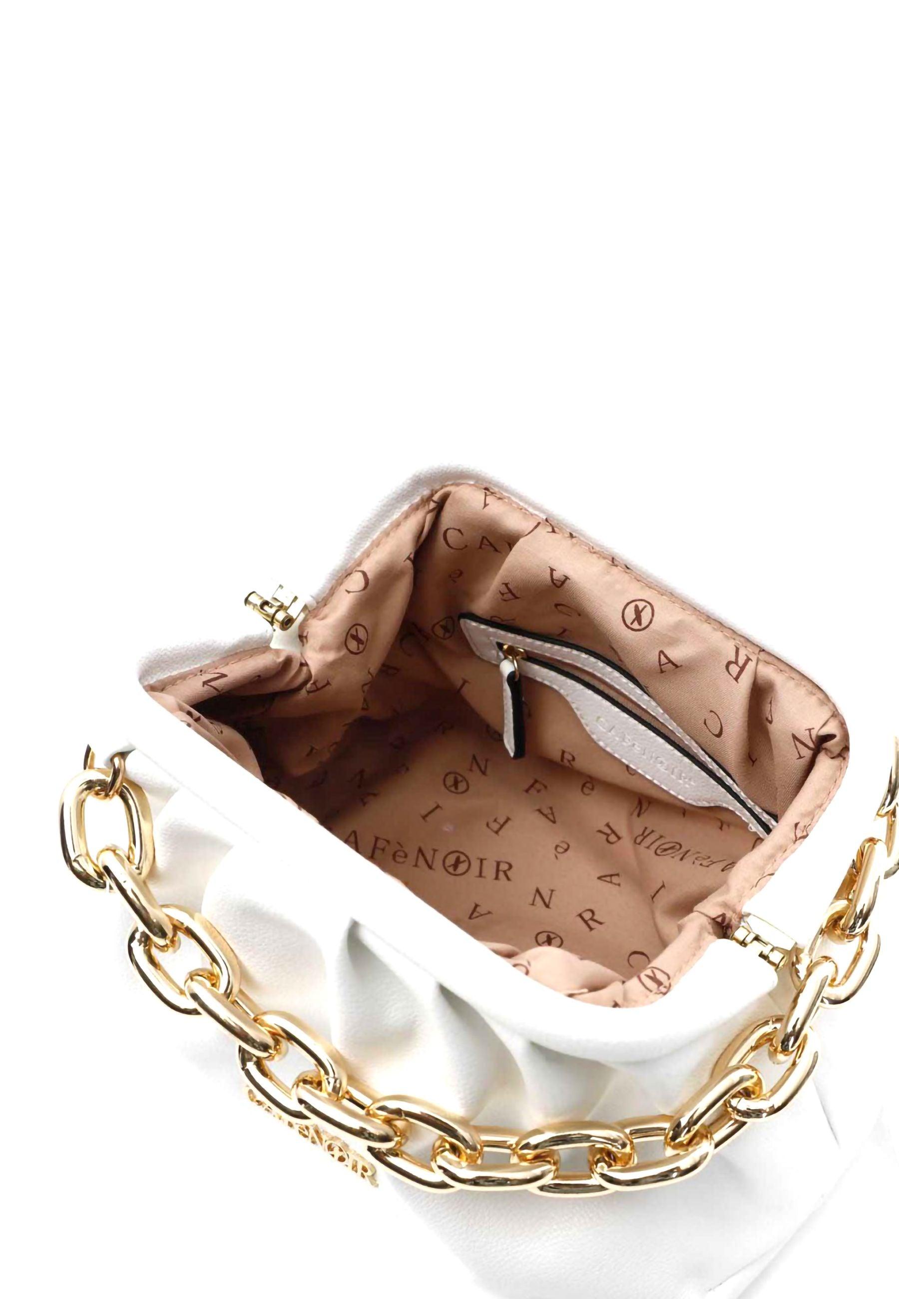 CAFENOIR Pochette Catena Bianco JU0035 - Sandrini Calzature e Abbigliamento