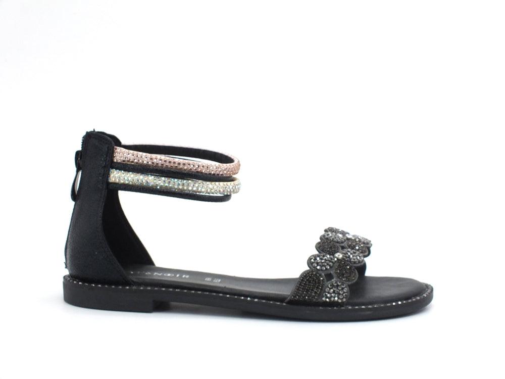 CAFENOIR Sanalo Listini Fiori Strass Multi Nero GC9030 - Sandrini Calzature e Abbigliamento