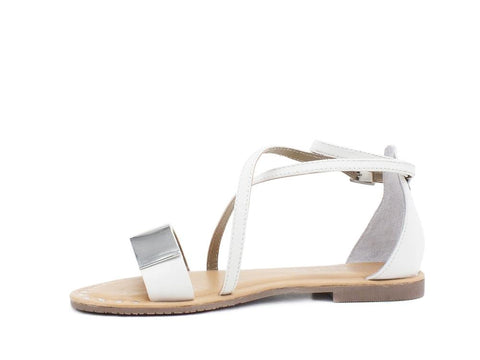 CAFENOIR Sandalo Applicazioni Donna Bianco GL1030 - Sandrini Calzature e Abbigliamento