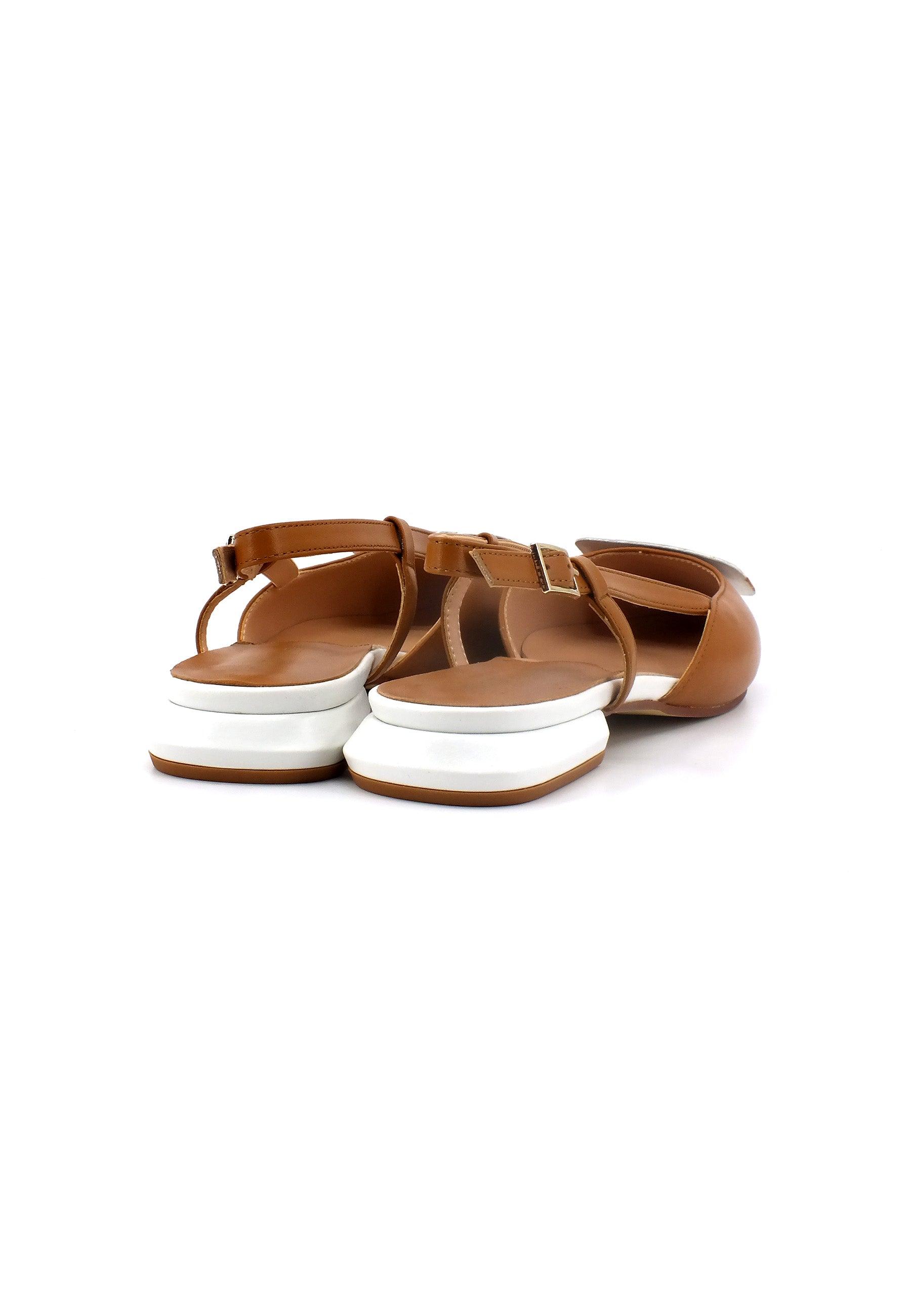 CAFENOIR Sandalo Chanel Donna Cuoio Bianco ED4340 - Sandrini Calzature e Abbigliamento