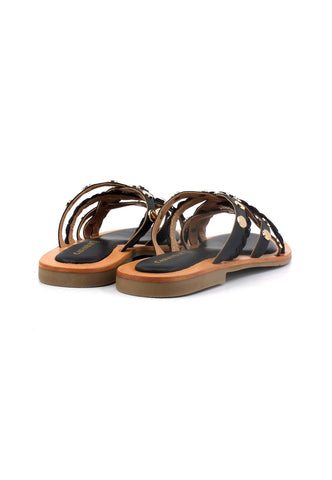 CAFENOIR Sandalo Corda Donna Nero GH1007 - Sandrini Calzature e Abbigliamento