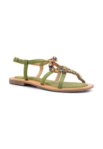 CAFENOIR Sandalo Donna Verde GE5420 - Sandrini Calzature e Abbigliamento
