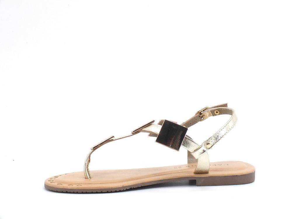 CAFENOIR Sandalo Infradito Applicazioni Oro Platino GL1010 - Sandrini Calzature e Abbigliamento