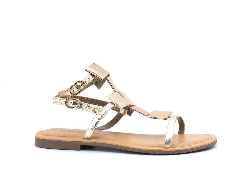 CAFENOIR Sandalo Listini Borchie Platino GL1020 - Sandrini Calzature e Abbigliamento