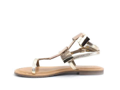 CAFENOIR Sandalo Listini Borchie Platino GL1020 - Sandrini Calzature e Abbigliamento