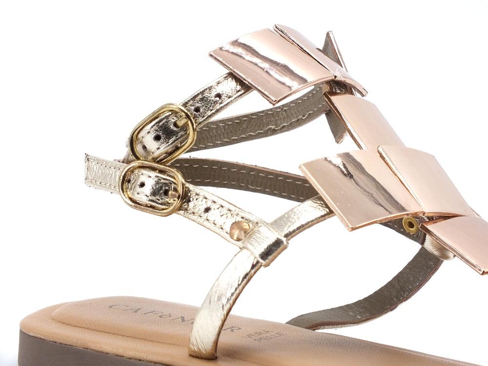 CAFENOIR Sandalo Listini Borchie Platino GL1020 - Sandrini Calzature e Abbigliamento