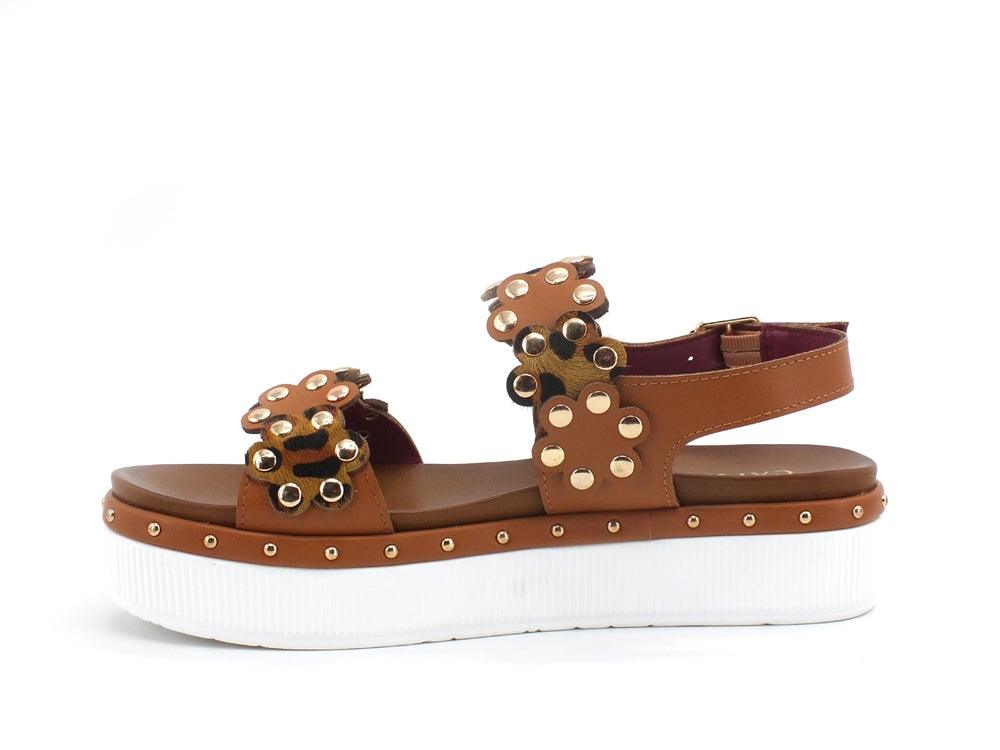 CAFENOIR Sandalo Platform Inserto Cuoio Maculato GC9320 - Sandrini Calzature e Abbigliamento