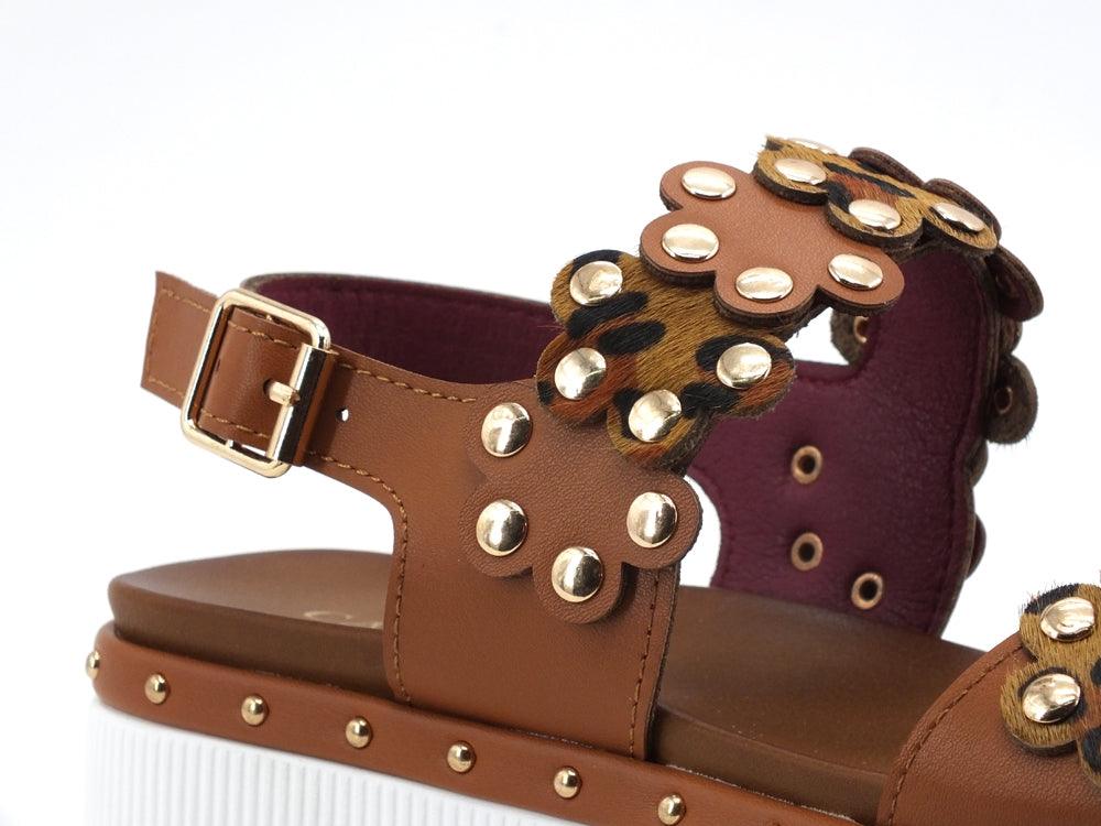 CAFENOIR Sandalo Platform Inserto Cuoio Maculato GC9320 - Sandrini Calzature e Abbigliamento