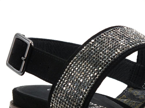 CAFENOIR Sandalo Strass Platform Nero HC9570 - Sandrini Calzature e Abbigliamento