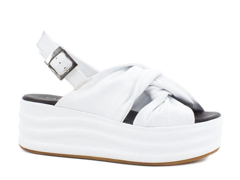CAFENOIR Sandalo Zeppa Bianco GGG421 - Sandrini Calzature e Abbigliamento