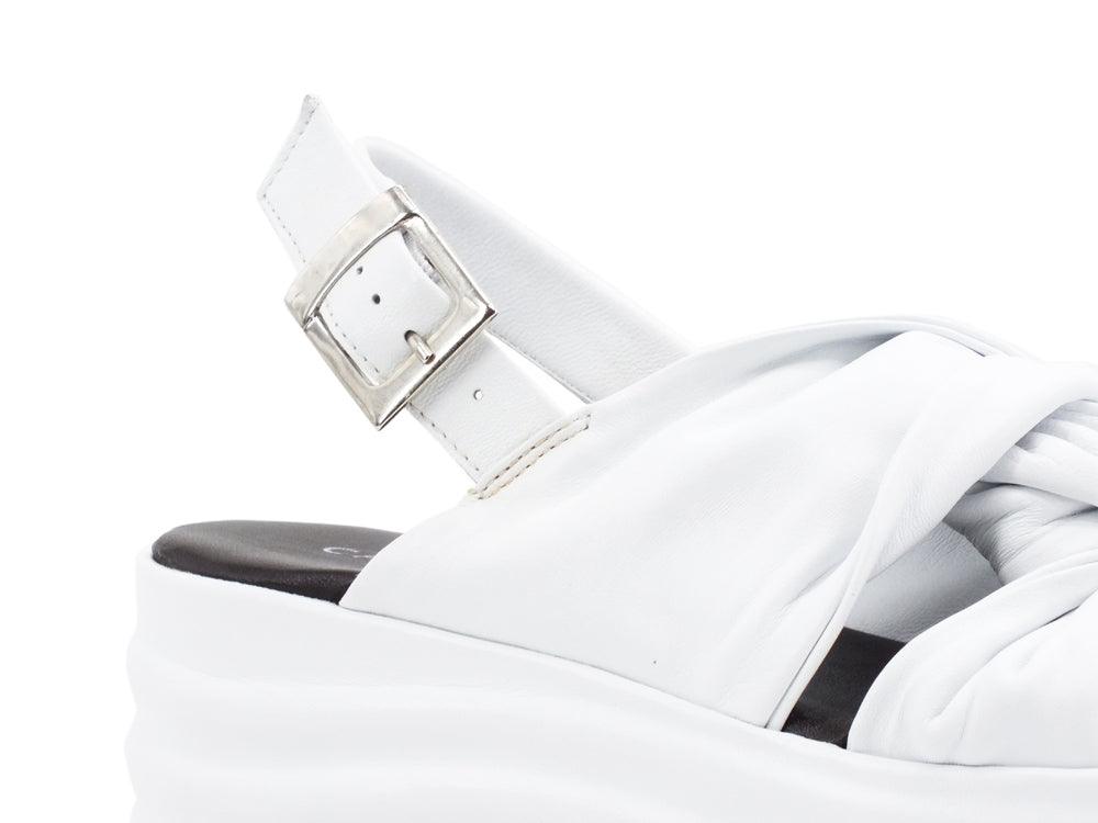 CAFENOIR Sandalo Zeppa Bianco GGG421 - Sandrini Calzature e Abbigliamento