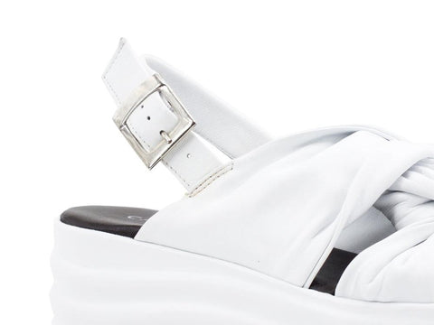 CAFENOIR Sandalo Zeppa Bianco GGG421 - Sandrini Calzature e Abbigliamento