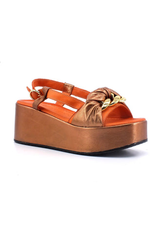 CAFENOIR Sandalo Zeppa Donna Multi Bronzo HN3004 - Sandrini Calzature e Abbigliamento
