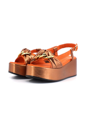 CAFENOIR Sandalo Zeppa Donna Multi Bronzo HN3004 - Sandrini Calzature e Abbigliamento