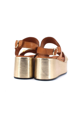 CAFENOIR Sandalo Zeppa Donna Multi Platino HN3005 - Sandrini Calzature e Abbigliamento