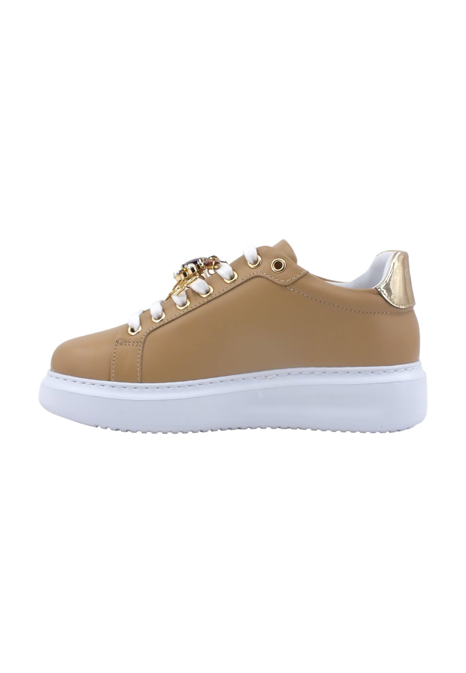 CAFENOIR Sneaker Donna Granchio Beige DE1005 - Sandrini Calzature e Abbigliamento