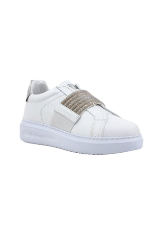 CAFENOIR Sneaker Donna Strass Bianco DE1003 - Sandrini Calzature e Abbigliamento