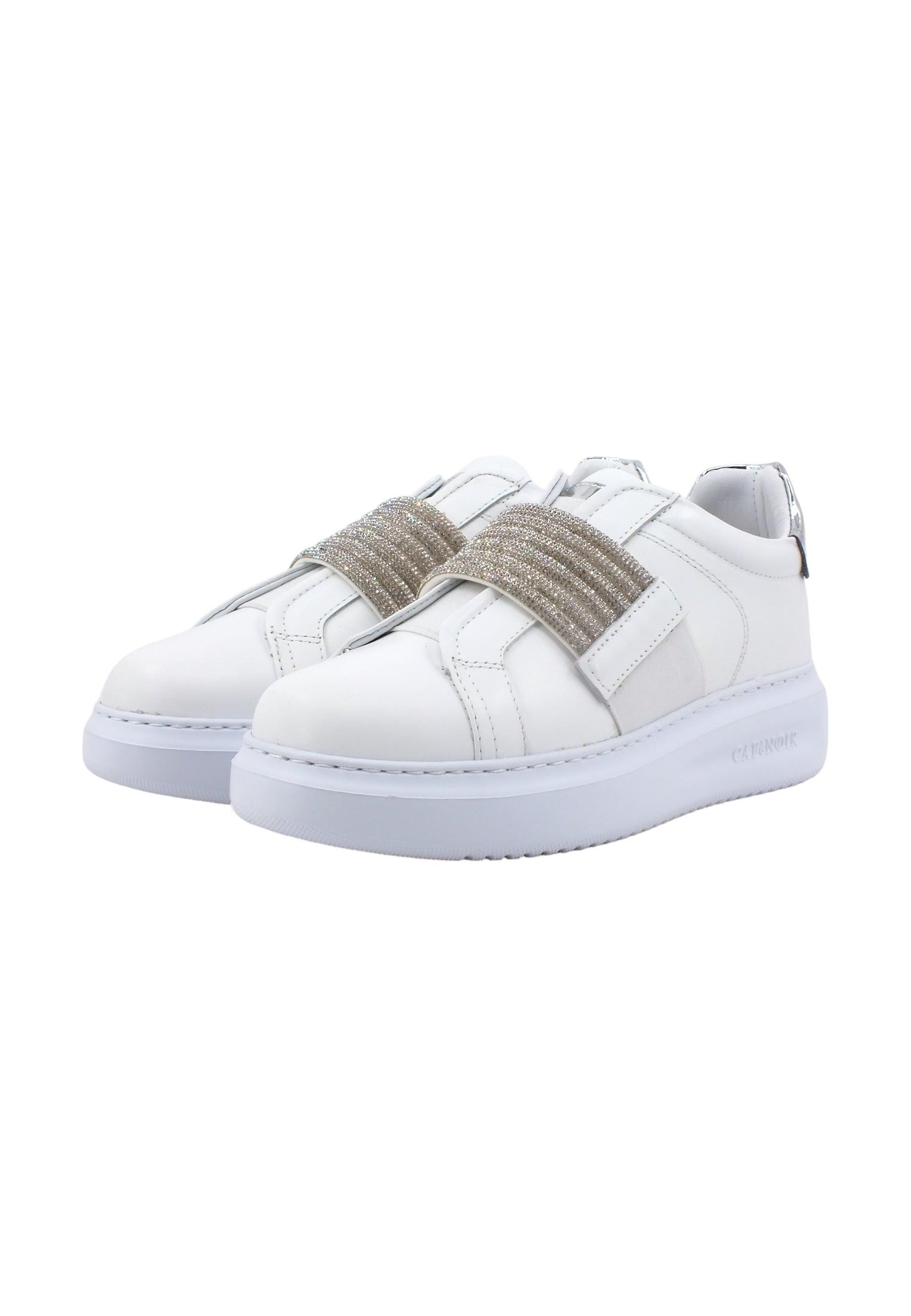 CAFENOIR Sneaker Donna Strass Bianco DE1003 - Sandrini Calzature e Abbigliamento