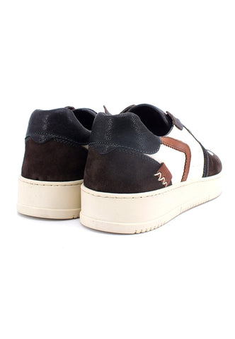 CAFENOIR Sneaker Leather Uomo Testa di Moro Bianco PW6220 - Sandrini Calzature e Abbigliamento