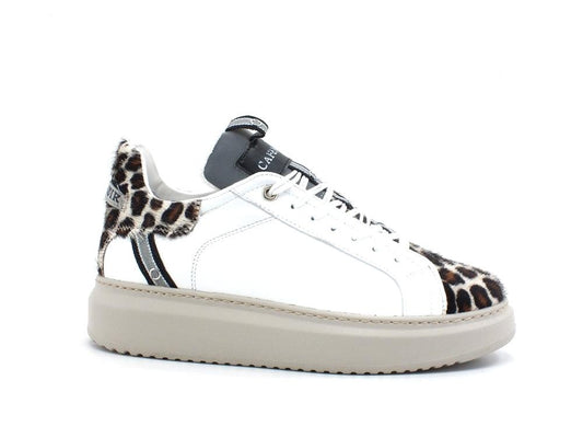 CAFENOIR Sneaker Platform Leopard Bianco DE1211 - Sandrini Calzature e Abbigliamento