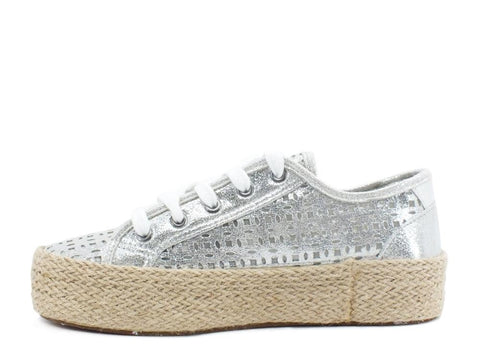CAFENOIR Sneakers Corda Argento GDG937 - Sandrini Calzature e Abbigliamento