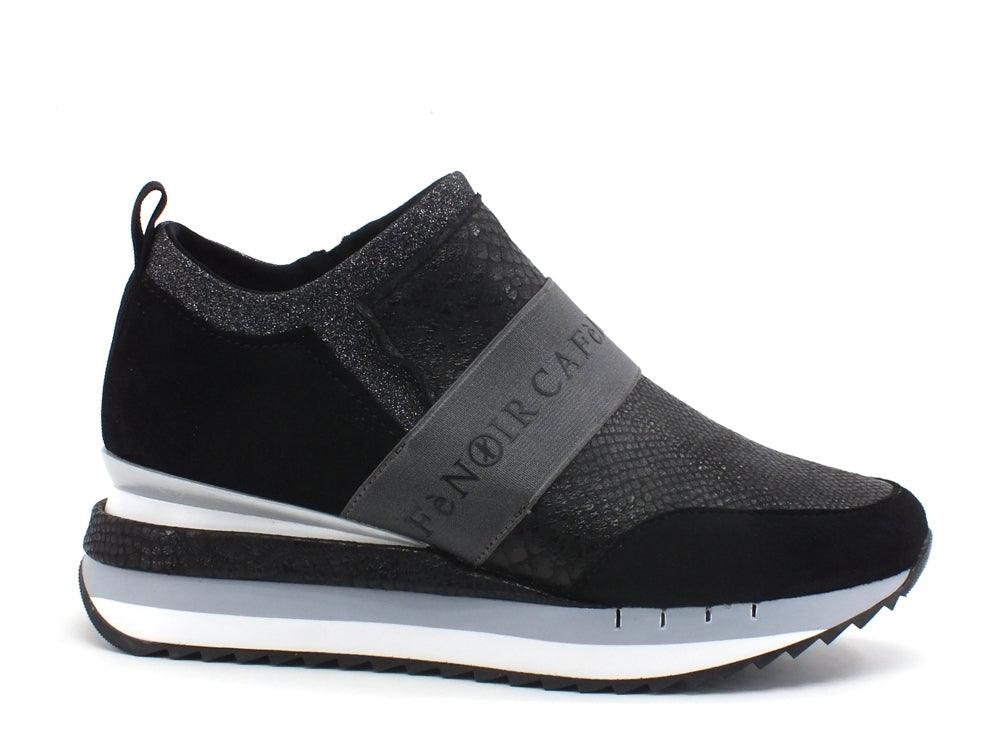 CAFENOIR Sneakers Fascia Glitter Nero FDN625 - Sandrini Calzature e Abbigliamento