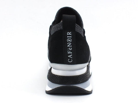 CAFENOIR Sneakers Fascia Glitter Nero FDN625 - Sandrini Calzature e Abbigliamento