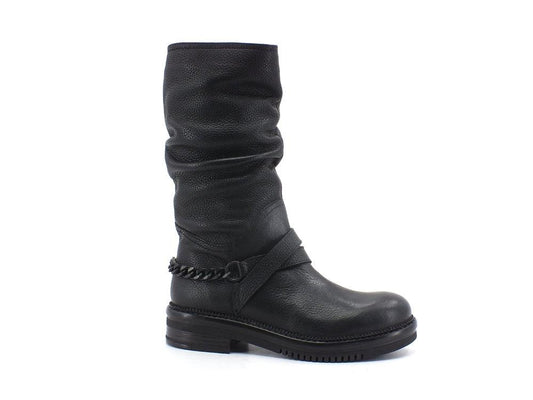 CAFENOIR Stivale 3/4 Pelle Catena Nero FE1420 - Sandrini Calzature e Abbigliamento
